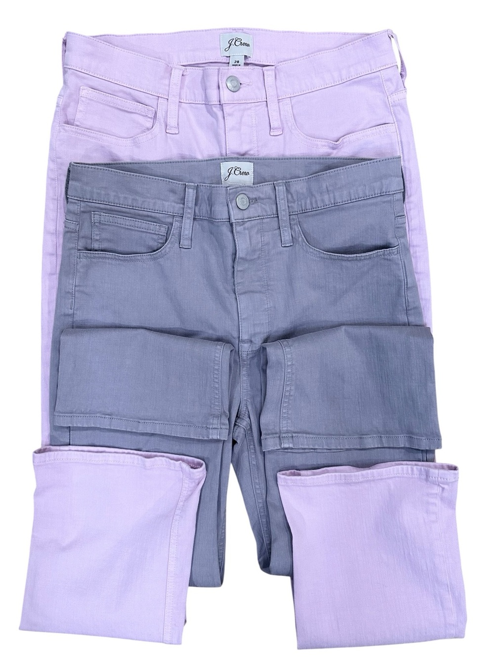 J. Crew Bundle- Women's 9" Billie Demi Boot Crop Pink & Gray 28
